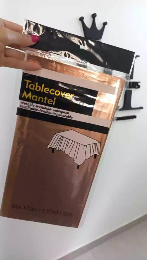 MANTEL LISO ROSE GOLD x1 U