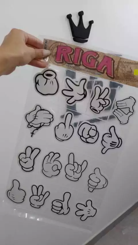 Cod. 900 VINILOS AUTOADHESIVOS MANITOS BLANCA