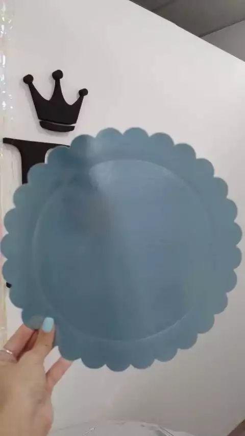 30CM BANDEJA FLOR CELESTE GOLD LAMINADA x1 U