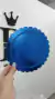 20CM BANDEJA FLOR AZUL LAMINADA x1 U