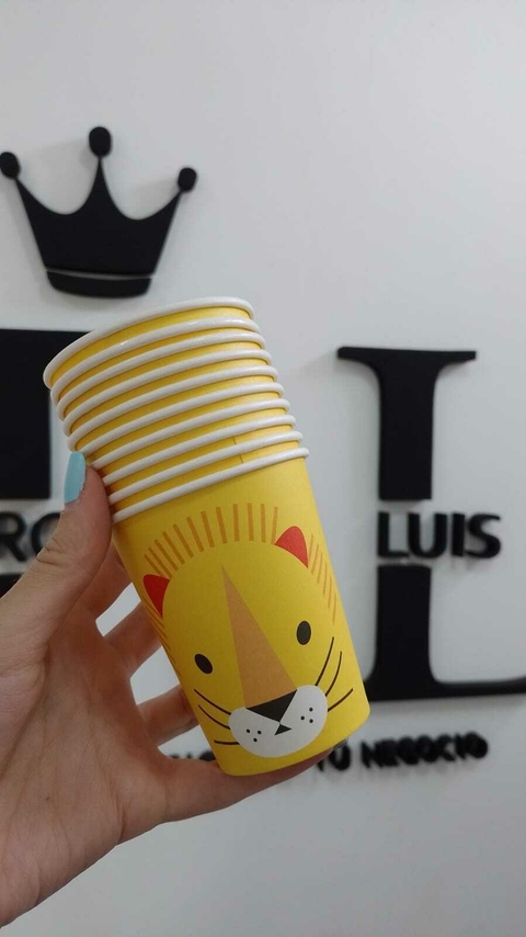 VASO POLIPAPEL LEON x10 U