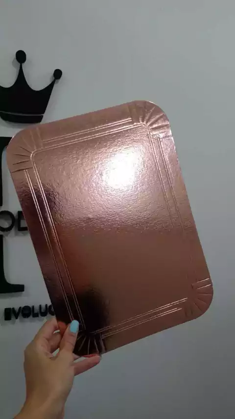 25X35CM BANDEJA ROSEGOLD LAMINADA x1 U