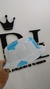 SOMBRERO PELOTA BLANCO Y CELESTE x1 U