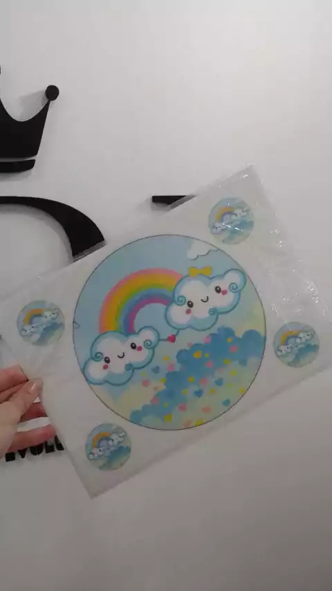 LLUVIA DE AMOR LAMINA COMESTIBLE x1 U