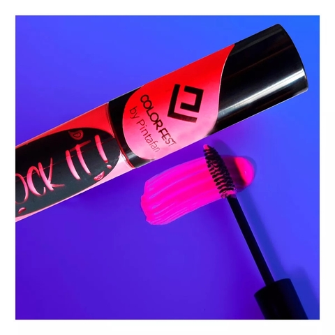 MASCARA DE PESTAÑAS ROSA FLUO x1 U