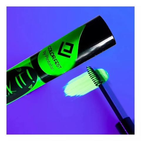 MASCARA DE PESTAÑAS VERDE FLUO x1 U
