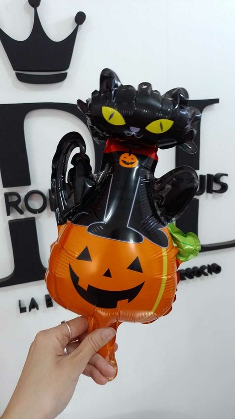 GLOBO CALABAZA/GATO 16" x1 U