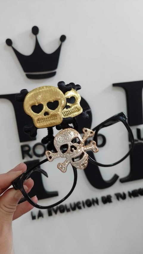ANTEOJO HALLOWEEN ESQUELETO x1 U