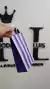 BOLSA RAYAS VIOLETA DE PAPEL CON MANIJA - comprar online