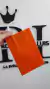 BOLSA NARANJA DE PAPEL CON MANIJA - comprar online