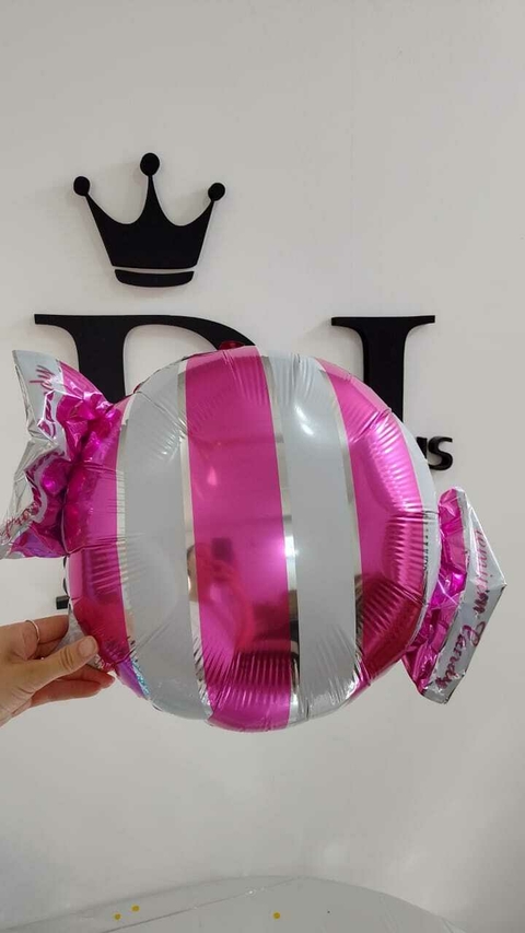 GLOBO CARAMELO ROSADO 23" x1 U
