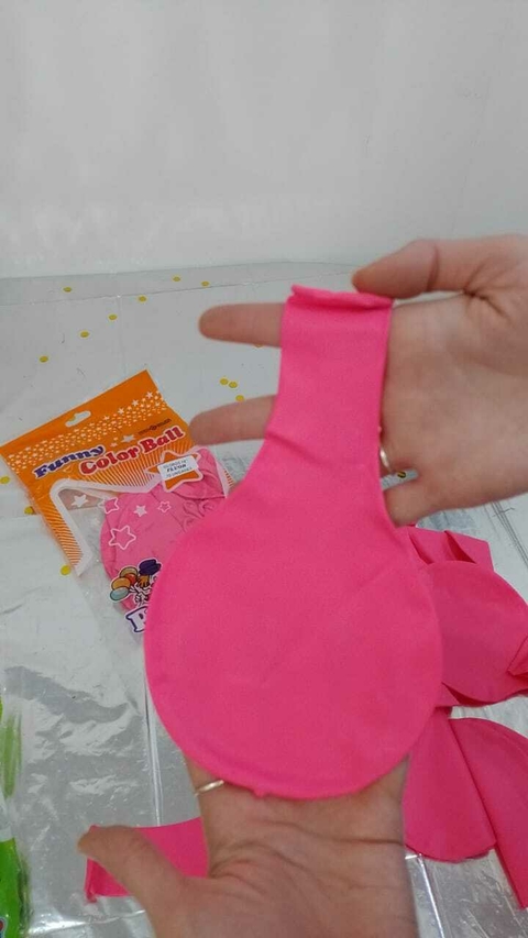 PIÑATAS DE LATEX 18" ROSA FLUO x10 U PIÑATIN