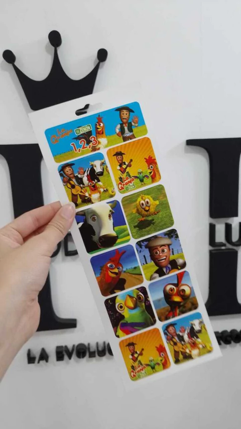 GRANJA DE ZENON STICKERS TROQUELADOS - comprar online