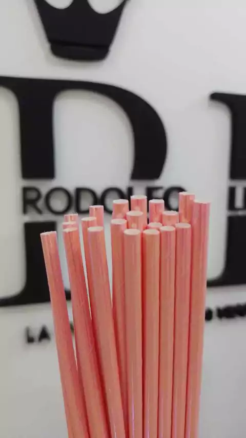 SORBETE Nº8 IRIDISCENTE ROSA x25 U