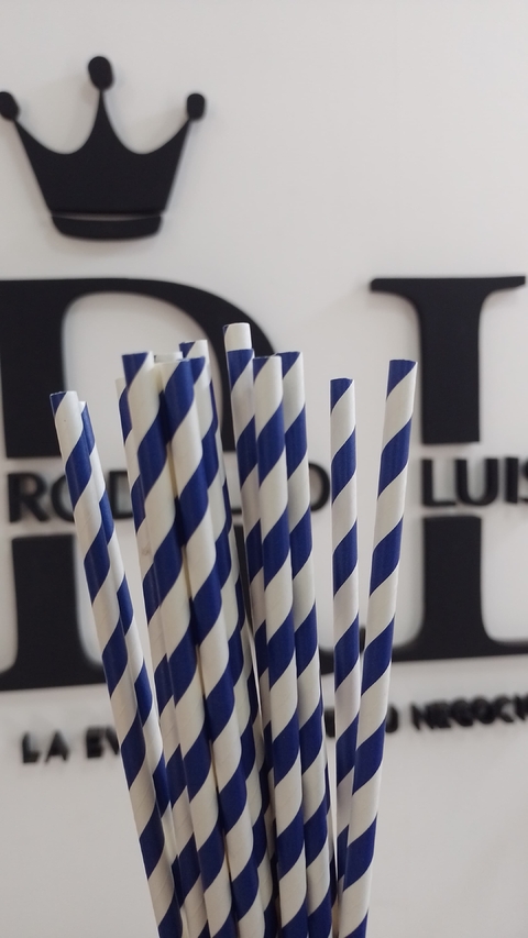 cod 1005 SORBETES Nº8 RAYAS AZUL Y BLANCO