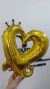 CORAZON CALADO DORADO 18" x1 U - Srl Comerciales