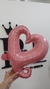 CORAZON CALADO ROSADO 18" x1 U - comprar online