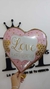 CORAZON 18" LOVE ROSA & DORADO Cod. 54 - comprar online