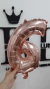GLOBO NUMERO 16" ROSE GOLD CLARO