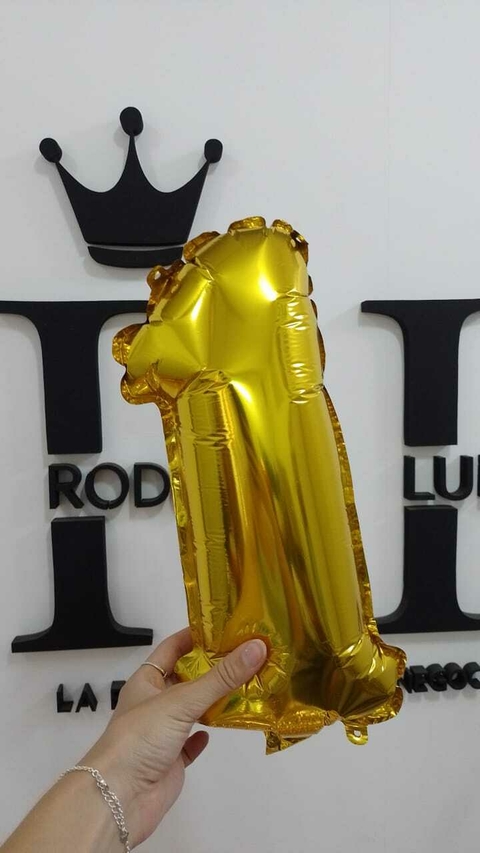 GLOBO NUMERO Nº 1 DORADO 16" x1 U - comprar online