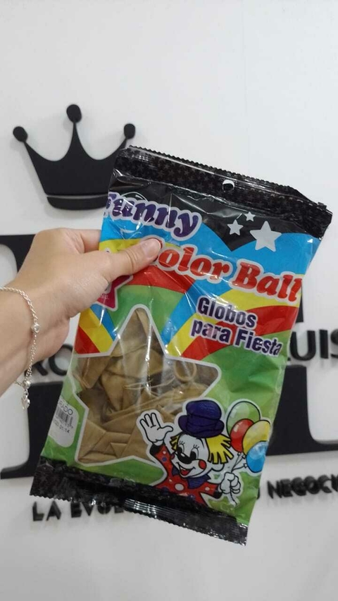 GLOBO 12" PERLADO DORADO FUNNY COLOR BALL SOBRE x50 U - comprar online