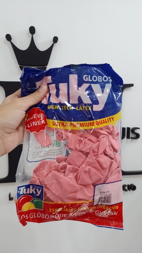 GLOBO 12" STANDARD ROSADO TUKY SOBRE x50 U - comprar online