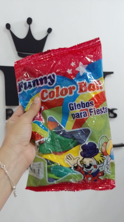 GLOBO STANDARD 12" MULTICOLOR FUNNY COLOR BALL x50 U - comprar online