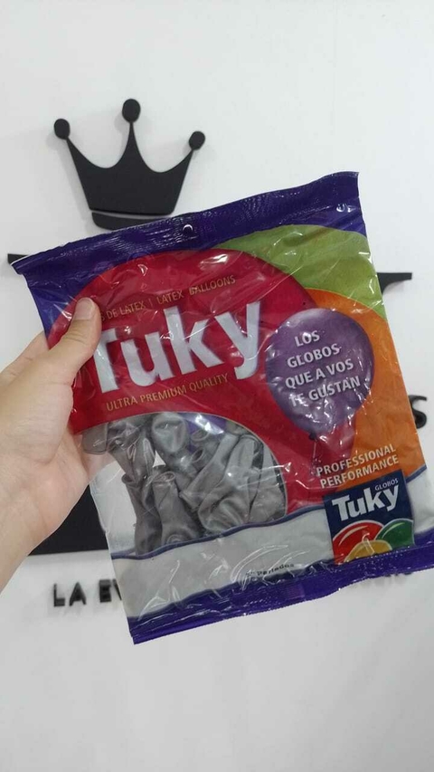 GLOBO 5" PERLADO PLATEADO x50 U - comprar online