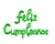 JUEGO FELIZ CUMPLEAÑOS CURSIVA VERDE 16" en internet