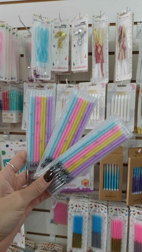 VELA LAPIZ ARCOIRIS x8 U - comprar online