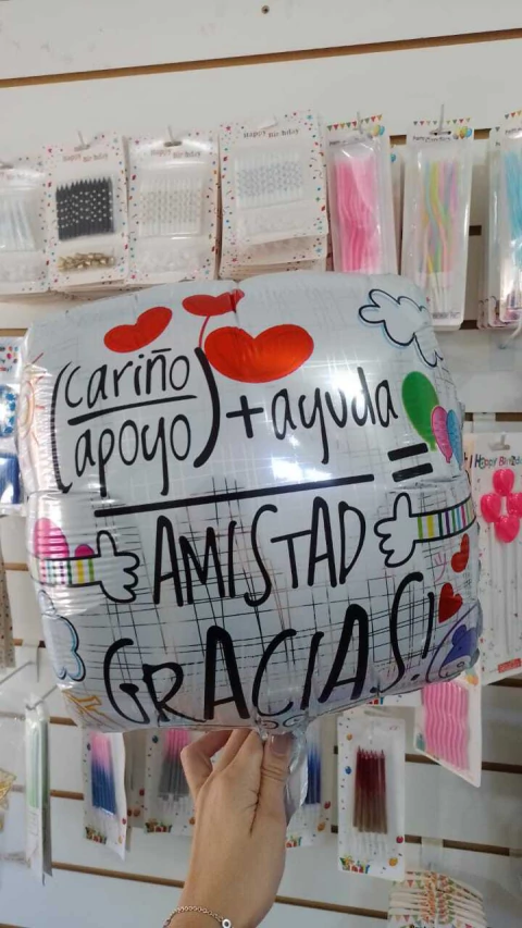 GLOBO RECTANGULAR 18" AMISTAD Cod. 40 x1 U - comprar online