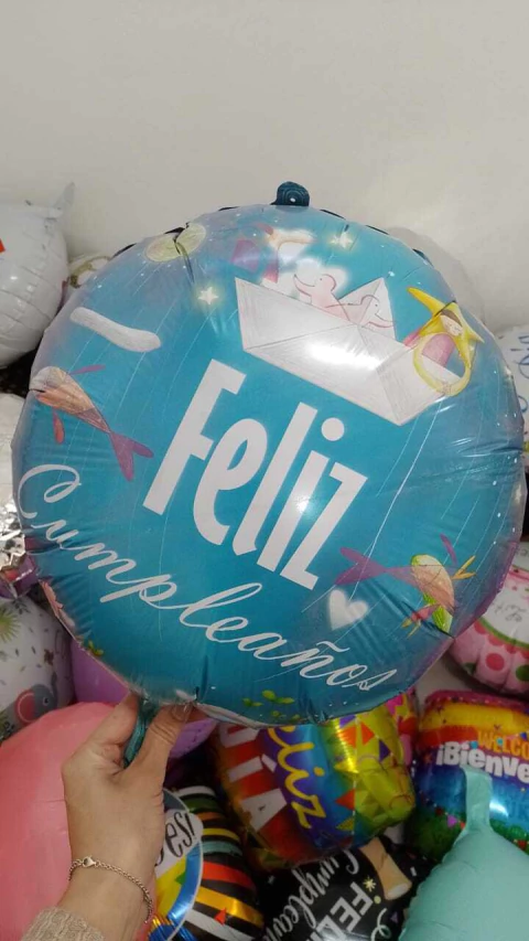 GLOBO REDONDO 18" FELIZ CUMPLEAÑOS Cod. 30 x1 U - comprar online