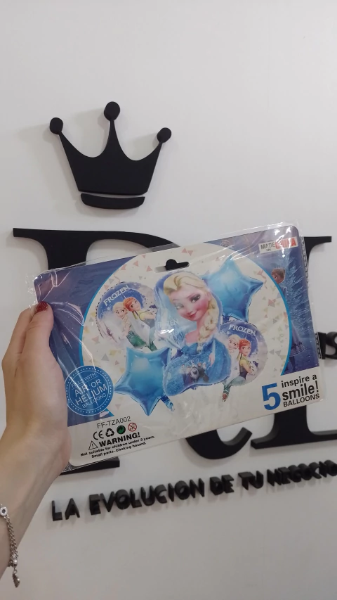 SET DE GLOBOS FROZEN 5 PIEZAS - comprar online