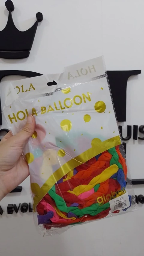 GLOBO DE LATEX TIRABUZON MULTICOLOR x40 U - comprar online