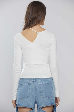 BLUSA MALHA CANYON OFF WHITE OTHER GIRLS - loja online