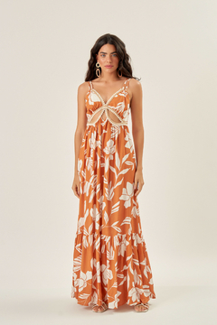 VESTIDO LONGO HAVANNA LARANJA OTHER GIRLS