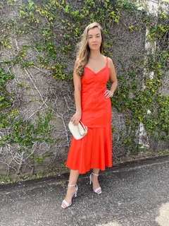 VESTIDO MIDI LORAINE VERMELHO