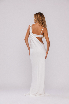 VESTIDO FLUIDO SOUNDWAVES OFF WHITE OTHER GIRLS