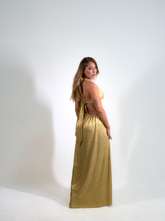 VESTIDO RECORTE SOLEIL DOURADO OTHER GIRLS na internet