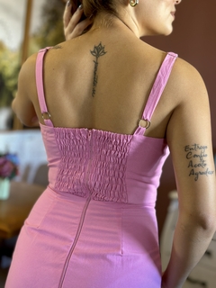 VESTIDO LAÇO ARIEL ROSA - Maria Bunita Brand