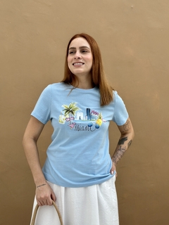 TEE MIAMI AZUL