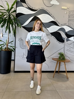 T-SHIRT SUNDAYS OFF WHITE - Maria Bunita Brand