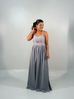 VESTIDO ALFAIATARIA RISCA DE GIZ