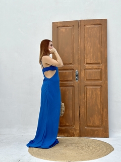 VESTIDO FLUIDO SOUNDWAVES AZUL OTHER GIRLS - comprar online