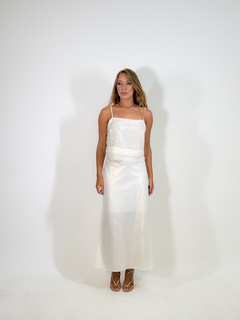 CROPPED PAETÊ ISABELY OFF WHITE - comprar online