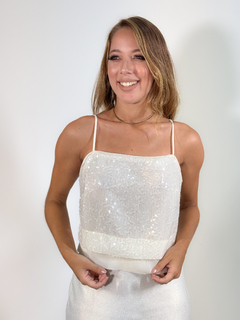 CROPPED PAETÊ ISABELY OFF WHITE