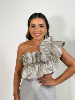 BLUSA FRANZIDA SOLEIL PRATA OTHER GIRLS