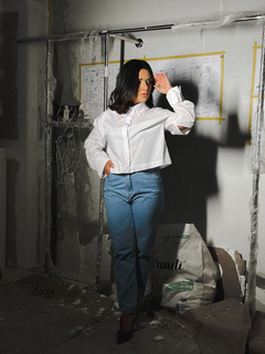 CAMISA CROPPED LAY OFF WHITE - comprar online