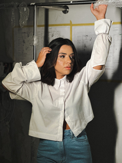 CAMISA CROPPED LAY OFF WHITE