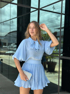 SHORT SAIA AURORA AZUL - Maria Bunita Brand